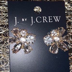 J CREW FACTORY CLUSTER DIAMOND EARRING-NEW